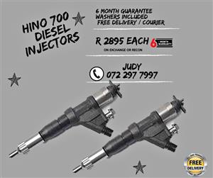 Hino 700 Diesel Injectors for sale on service exchange or to recon