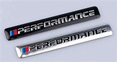 B-M-W M Performance aluminium badges emblems stickers