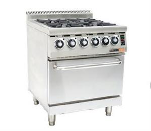 GAS STOVE WITH ELECTRIC OVEN ANVIL - 4 BURNER-COA4004