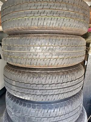 215/70/16C new tyres with 16inch steel rims(6139PCD) set R7700.