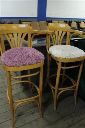(S067378B)BROWN BAR CHAIR