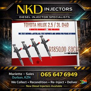 D4D Hilux Toyota Diesel Injectors