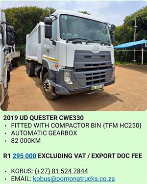 2019 UD QUESTER CWE330 COMPACTOR