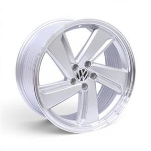 17″ M8975 5×100 Silver with Polished Lip Alloy Wheels