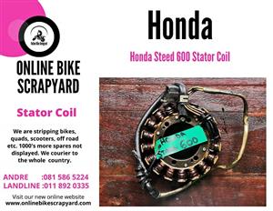 Honda Steed 600 stator coil.  .   Online bike Scrapyard new and secondhand spares and accessories an