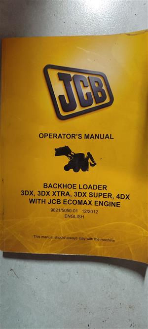 JCB Manual handbook