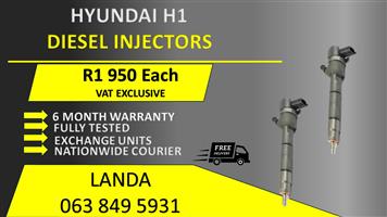 HYUNDAI H1 DIESEL INJECTORS FOR SALE OR RECON WITH 6 MONTH WARRANTY 