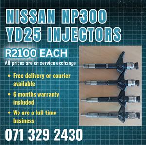 NISSAN NP300 YD25 INJECTORS FOR SALE WITH WARRANTY ON