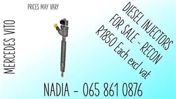 MERCEDES VITO DIESEL INJECTORS FOR SALE WE SELL ON EXCHANGE OR RECON