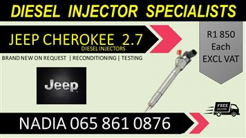 JEEP CHEROKEE 2.7 DIESEL INJECTORS FOR SALE OR TO RECON
