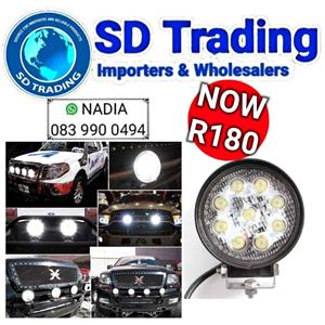 Flood Off Road 9 LED Round Work Light 27W