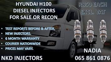 HYUNDAI H100 DIESEL INJECTORS FOR SALE.REBUILT AND TESTED
