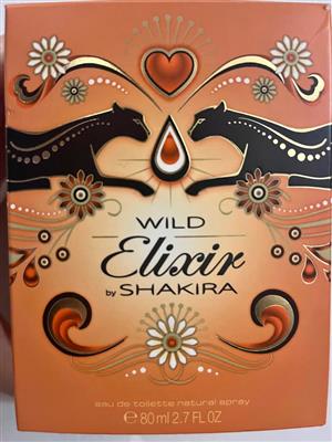 Shakira Wild Elixir Eau de Toilette - 80ml . Box opened but not used