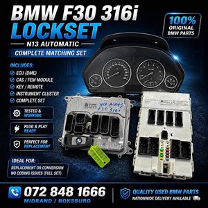 BMW F30 316i N13 AUTO LOCKSET FOR SALE