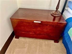 Large wooden linen/ storage chest