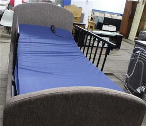 ELECTRIC HOMECARE BED BROWN AND BLUE (S067524B) 