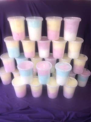 Candy Floss in Tubs