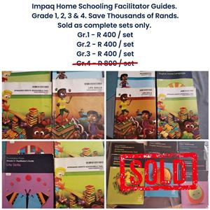 Impaq Home Schooling Facilitator Guides - Gr. 1 to 3 - Sold as Grade-specific sets