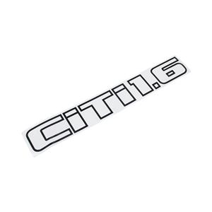 VW Citi 1.6 Black Vinyl Sticker - 26x4cm