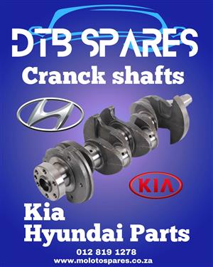 Crank shafts for Kia and Hyundai