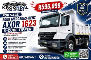 2008 Mercedes Benz Axor 1623 6 cube tipper truck