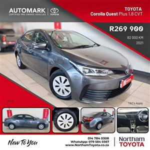 2021 TOYOTA COROLLA QUEST PLUS 1.8 CVT