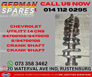 CHEVROLET UTILITY 1.4 CR[hidden information]/94700106/94700106 CRANK SHAFT FOR SALE