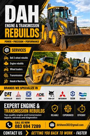 Rebuild of engines and transmissions