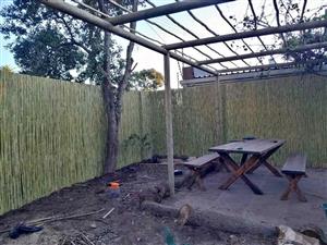 Bamboo fence