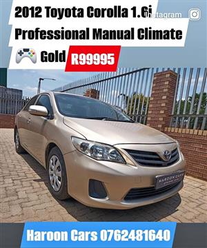  2012 Toyota Corolla 160i Professional