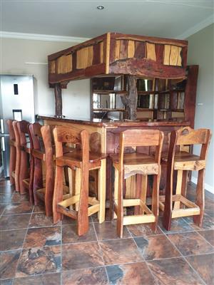 8seater solid wooden Bar