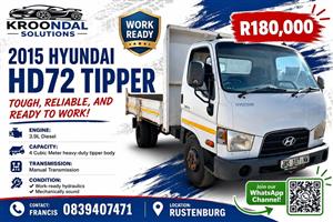 2015 Hyundai HD72 back tipper - 4 cube