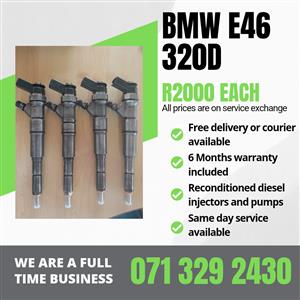 BMW E46 320D INJECTORS FOR SALE WITH WARRANTY 