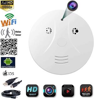 New Wireless Spy Smoke Detector HD Camera with WiFi and Motion Detection. NEW 