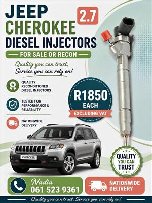 JEEP CHEROKEE 2.7 DIESEL INJECTORS FOR SALE OR RECON