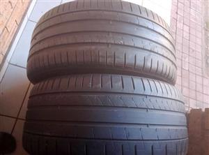 2 X 275/40/20 Pirelli P zero runflat tyres for BMW & Mercedes 