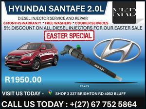 Hyundai Tuson 2.0L Diesel Injectors on recondition