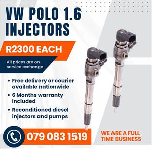 VW POLO 1.6 INJECTORS FOR SALE WITH WARRANTY 