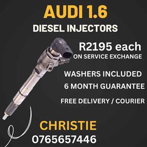 Audi Diesel Injectors for sale on service exchange or to Recon yours