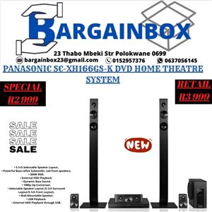 PANASONIC SC-XH166GS-K DVD HOME THEATRE SYSTEM
