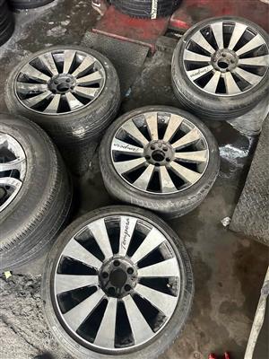 18” Mercedes rims and tyres for sale