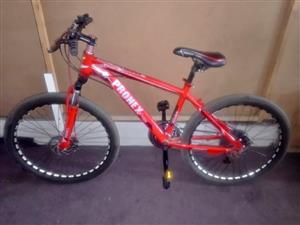 Pronex Oxygen 26-inch Red Mountain Bike - Entry-Level Hardtail for Trails & Commuting