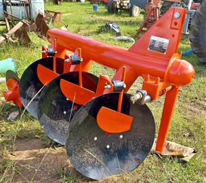 DISC PLOUGH, BOOM SPRAYER, MAIZE SHELLER, BALER AND GRASS CHOPPER
