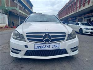 2013 MERCEDES-BENZ C200 PETROL, AUTOMATIC TRANSMISSION, WHITE COLOUR, 94000KM