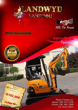 Landwyd Landbou mini excavator