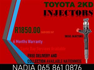 TOYOTA 2KD DIESEL INJECTORS AVAILABLE