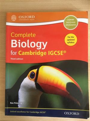 Complete Biology for Cambridge IGCSE Third edition ISBN 978-0-19-839911-7 for sale  Pretoria - Pretoria East