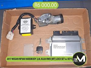 2017 NISSAN NP300 HARDBODY 2,0L KA20 RWD [MT] LOCK SET w. KEYS