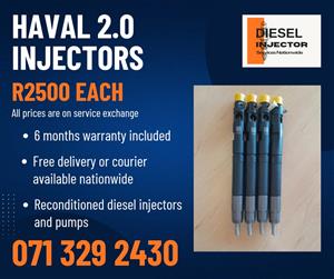 HAVAL 2.0 INJECTORS FOR SALE WITH WARRANTY 
