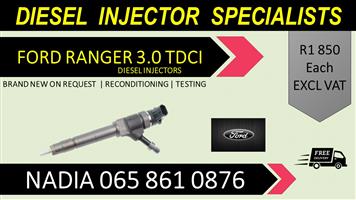 FORD RANGER 3.0 TDCI DIESEL INJECTORS FOR SALE OR TO RECON NATIONWIDE